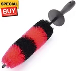 Wheel Rim Brush, Soft Bristle Long Car Tire Detailing Washing Tool For Exhaust. Fixed Price $15.44.