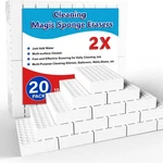 Magic Sponge Eraser Melamine 20 Pack Multi-purpose Cleaner 10X6X2CM. Fixed Price $16.55.