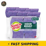 Scotch-brite Non-scratch Scrub Sponge, Pack Of 6, Odor Resist. Fixed Price $20.99.