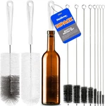 10 Pack Bottle Cleaner Set, 15" Long Handle Brush, Flexible. Fixed Price $11.50.