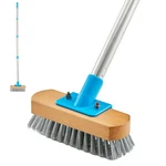 Yonill Stainless Steel Deck Scrub Brush With Long Handle - 60" Small, Blue. Fixed Price $30.05.