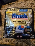 Finish Powerball Dishwasher Detergent Ultimate Cyclesync 17 Count. Fixed Price $9.50.