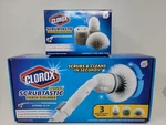 Clorox-scrubtastic Deluxe Power Scrubber & Set Of 3 Replacement Heads (lot 2). Fixed Price $24.99.