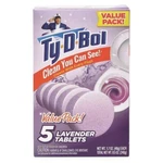 Ty-d-bol Lavender Toilet Bowl Cleaner 5 Count Tablet Value Pack Made In The Usa. Fixed Price $13.04.
