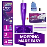 Swiffer Wetjet Floor Cleaning Starter Set Plus 24CT Mopping Pads Refill. Fixed Price $34.99.