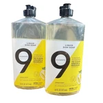 (2 Pack) 9 Elements Liquid Dish Soap, Lemon Scent, 16 Ounces. Fixed Price $28.80.