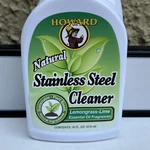 New Howard Natural Stainless Steel Cleaner 16 Oz Discontinued Lemongrass Lime. Fixed Price $49.99.