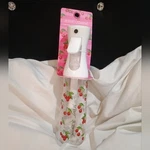 New Betsey Johnson Continuous Spray Bottle Clear Cherry Print Spellout 10.14OZ. Fixed Price $25.00.