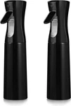 2 Pack Continuous Mist Water Sprayer 300ML Each, Hair Bottles. Fixed Price $9.99.