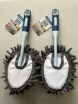 Casabella Chenille Microfiber 12" Hand Duster Dusting Wand - New (2 Pack) Setb. Fixed Price $24.99.