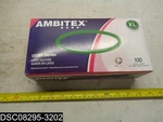 QTY=600(6 BXSX100) LXL5201 Ambitex Size Xlarge Latex Gloves. Fixed Price $54.09.