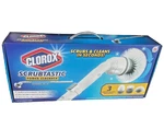 Clorox Scrubtastic Power Scrubber Cordless Rechargeable Missing 1 Brush. Fixed Price $29.98.