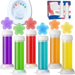 Taikaoqi Toilet Gel Stamp, 6PCS/72 Count Flower Fragrance Bathroom Deodorizer Bo. Fixed Price $21.37.