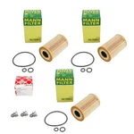 3X Oil Filter Mann HU7008Z + Bolts For Vw T5 2.0 Tdi Cr Caa Csh 03L115562 15374M. Fixed Price $42.84.