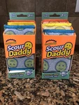 2X Scrub Daddy Scour Heavy Duty Armortec Sponge Scratch Free 3 In Pack New. Fixed Price $9.95.