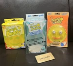 Scrub Daddy 3 Pc Set Soap Dispenser, Caddy, Lemon Fresh Sponge. Fixed Price $50.00.