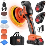 Gearlasso Car Buffer Polisher, 8 Variable Speed 21V Orange & Black. Fixed Price $67.99.