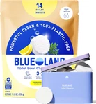 Toilet Bowl Cleaner Tablets, Starter Set, 14 Count With Tin, Lemon Cedar, Plasti. Fixed Price $61.99.