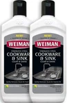 2 Bottles Of Weiman Stainless Steel Cookware & Sink Clean Shine. Fixed Price $18.95.
