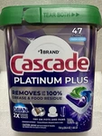 Cascade Platinum Plus Dishwasher Detergent Pods Fresh 47 Count. Fixed Price $39.49.