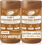 Air Jungles 3IN1 Leather Cleaner Wipes 50 Count (pack Of 2). Fixed Price $24.99.