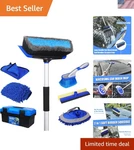 Nikcosmk 62" Car Wash Brush Kit With Mop Mitt. Fixed Price $57.87.