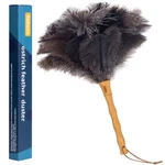 Aldwin Ostrich Feather Duster, 16 Inch With Wood Handl.... Fixed Price $27.75.