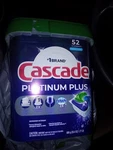 Cascade Platinum Plus Dishwasher Detergent Pacs, Fresh, 52 Count Fast Shipping. Fixed Price $17.00.