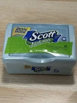 Scott Moist Wipes Refillable Pop-up Tub Hard Container Vintage New Nos Blue. Fixed Price $29.99.