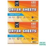 Members Mark Fabric Softener Sheets Fresh Clean Scent 480 Count Laundry. Fixed Price $19.98.