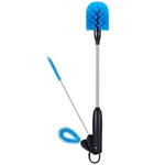 Mosolan 3-IN-1 Stainless Steel Bottle Brush And Straw Cleaning Set, Long Blue. Fixed Price $25.53.