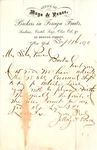 Mayo & Pease New York Ny 1870 Letterhead Fruits Sardines Castile Soap Olive Oil. Fixed Price $16.14.