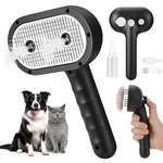 Pet Steam Brush 4-IN-1 Self Cleaning For Cats Dogs Grooming Deshedding Long Shor. Fixed Price $17.99.