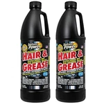 Instant Power Hair And Grease Drain Cleaner - Shower & 33.8 Oz (2 Pack). Fixed Price $32.99.