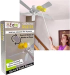 Ceiling Fan Blade Microfiber Duster Brush Extendable Pole 9FT Reach Both. Fixed Price $13.79.