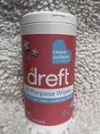Brand New Dreft All Purpose Cleaning Wipes, 70 Count. Fixed Price $12.00.
