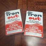 Iron Out Rust And Stain Remover- 2 Boxes, Vintage. Fixed Price $10.00.