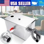 Commercial Grease Trap 8LB Stainless Steel Interceptor Restaurant Kitchen 5GPM. Fixed Price $50.35.