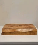 Solid Wood Butcher Block Cutting Board Heavy Rustic Live Edge Serving. Fixed Price $49.49.