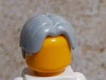 New Lego Hair Parted In Middle Gray Old Greaser Teacher Professor Dr. Fixed Price $7.38.