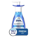 Dawn Platinum Dishwashing Foam, Fresh Rapids Scent, 10.1 Fl Oz One Pack. Fixed Price $8.99.