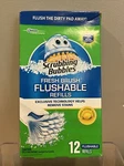 Scrubbing Bubbles Fresh Brush Flushable Refills Citrus 12 Ct. New Sealed. Fixed Price $9.89.