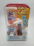 Lysol No Touch Kitchen System Dispenser Sparkling Tangerine 2 Soap Refills New. Fixed Price $56.77.