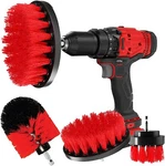 Cleanzoid Drill Brush Set Attachment Kit Pack Of 3 - All Purpose Power Scrubber. Fixed Price $15.95.