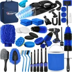 Qydipclin Car Detailing Kit, Brush Set, 39PCS, Blue. Fixed Price $63.53.