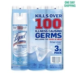 Lysol Disinfectant Spray Crisp Linen 19 Oz 3 Pack Germ Killer Cleaner. Fixed Price $25.98.
