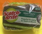 3M Scotch Brite Heavy Duty Scrub Sponge S-shaped Grip Pack New Free Shipping. Fixed Price $8.99.