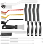 15 Pack Crevice Cleaning Brush Set, Hard Bristle Small Scrub For Corners & Grout. Fixed Price $11.45.