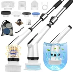 Electric Spin Scrubber, 12-IN-1 Shower & Retractable Long Handle, 44 Lb. Fixed Price $39.49.