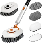 Tub Scrubber Brush With Long Handle 3-IN-1 Non Scratch Shower & 5 Detachable. Fixed Price $20.73.
